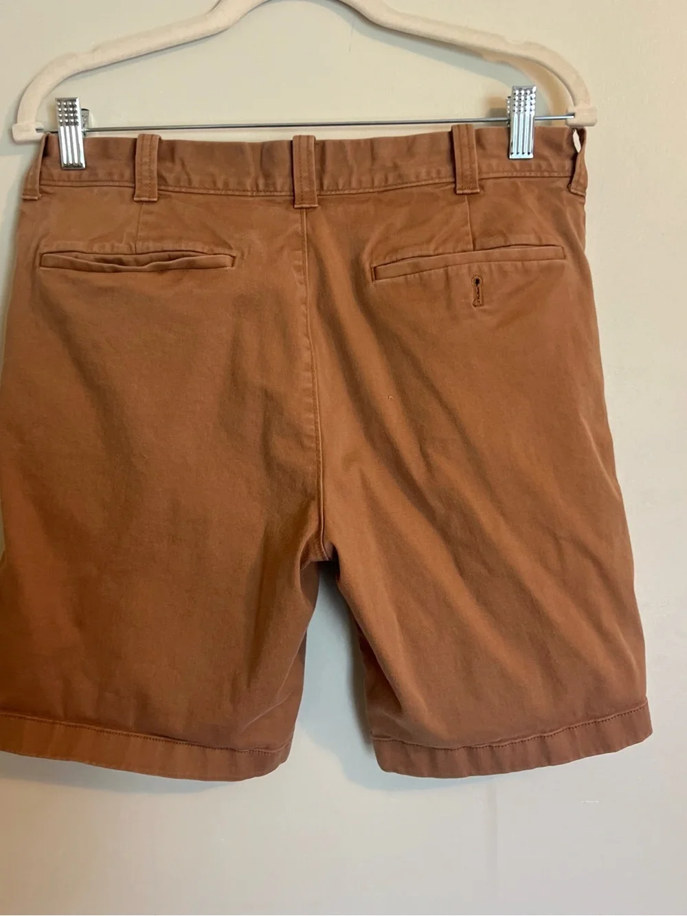 J. Crew Men's Rust Brown Flat Front Chino Shorts